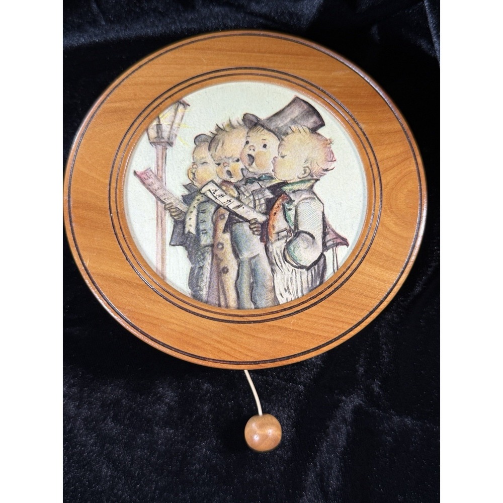 Vintage Hummel Collectable Reuge Swiss Pull String Wall Hanging Music Box‎ Works